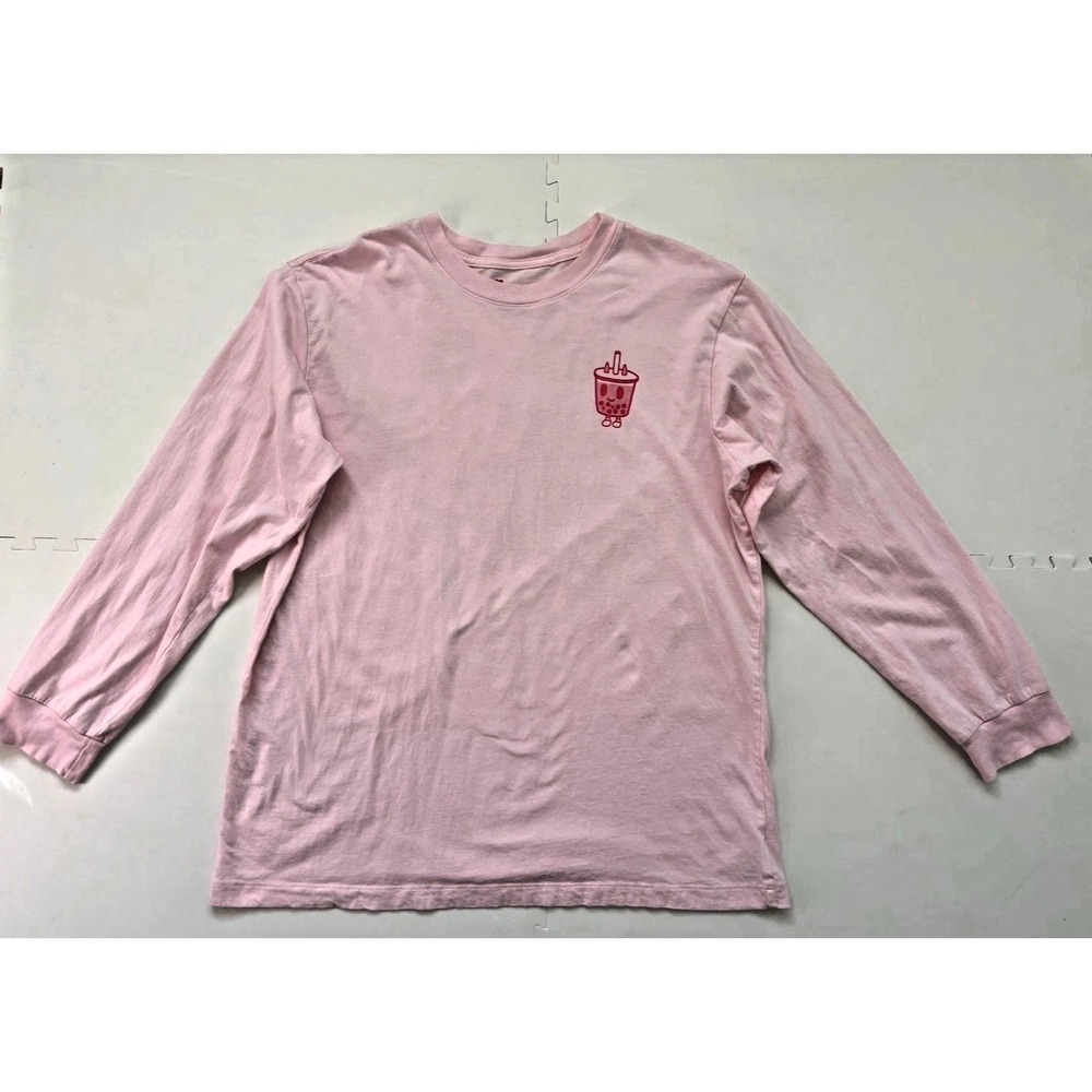 TOKIDOKI Long Sleeve T Shirt Womens Boba Dreaming Donutella - Size XL Pink